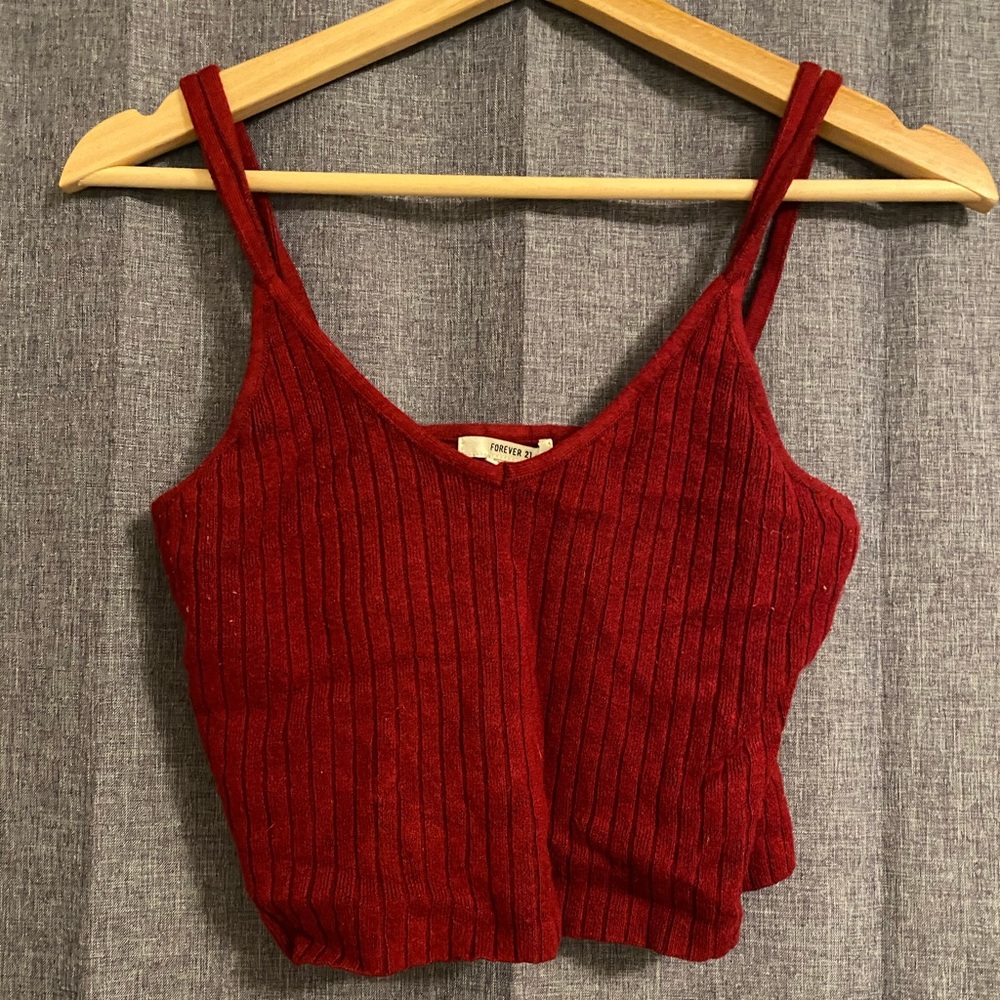 Red Crop Top